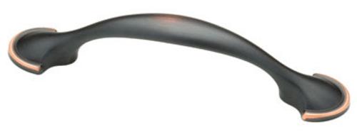 Liberty Hardware P39955L-VBC-U1 Half Round Cabinet Pull, 3.5", Bronze