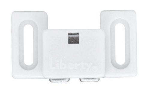 Liberty Hardware C080X8L-W-U Hi-Rise Heavy Duty Double Magnetic Cabinet Catch 1-1/4", White