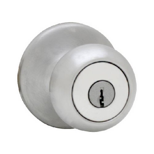 Kwikset 94002-504 Mobile Home Entry Lock, 7/8", Satin Chrome