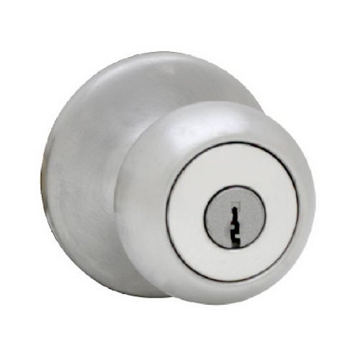 Kwikset 94002-504 Mobile Home Entry Lock, 7/8", Satin Chrome