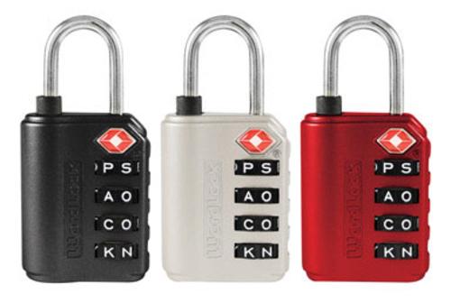 Wordlock LL-277-A1 4-Dial Luggage Padlock