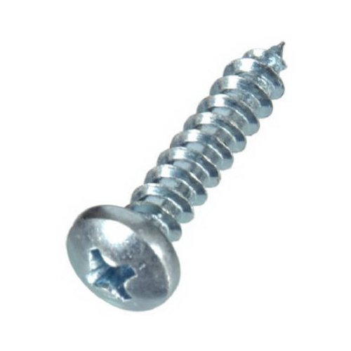 Hillman 5496 Sheet Metal Screws, Phillips, 12" x 1/2", Card 10