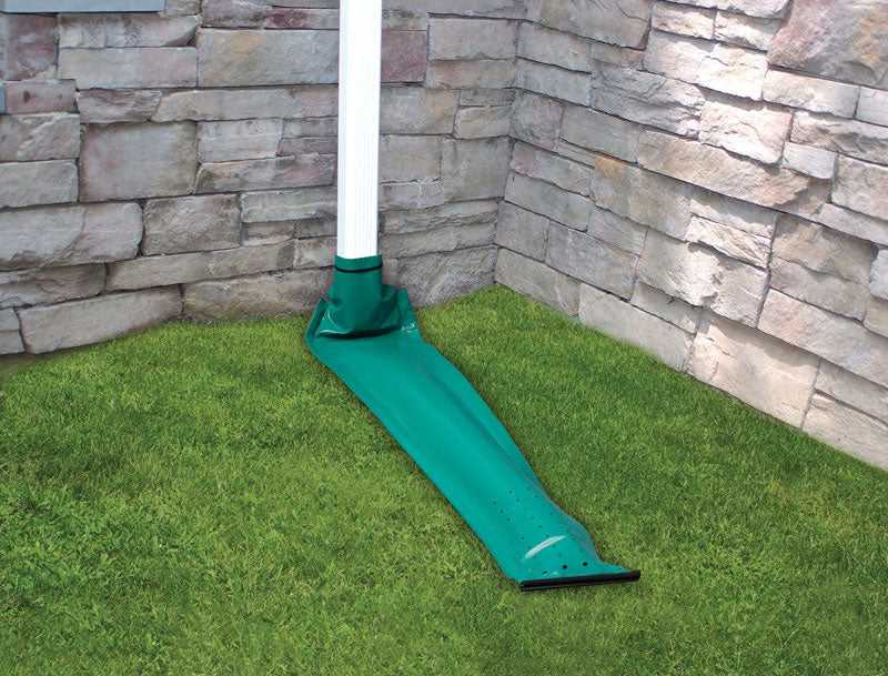 Frost King DE200 Drain Away For Downspouts, 8', Green