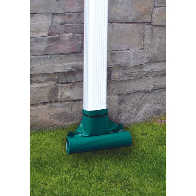 Frost King DE200 Drain Away For Downspouts, 8', Green