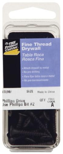 Hillman 5905 Drywall Screw Phillips Fine Steel, 8 x 3"