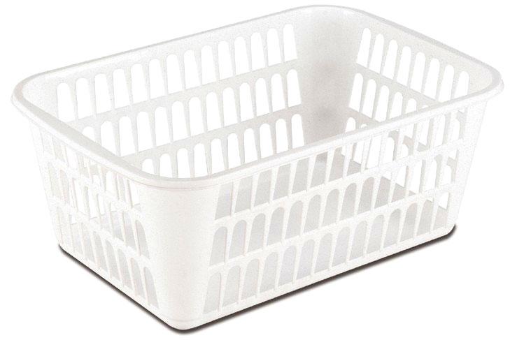 Sterilite 16098024 Storage Basket, 14-5/8" x 9-7/8" x 5-3/4", White
