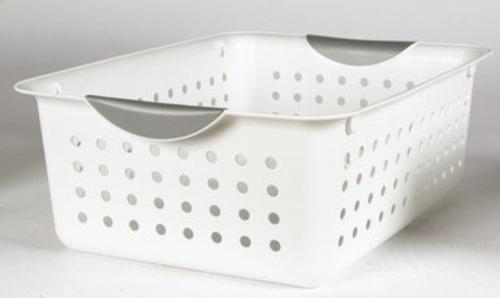 Sterilite 16248006 Storage Basket, 13.8" x 10.8" x 5", White