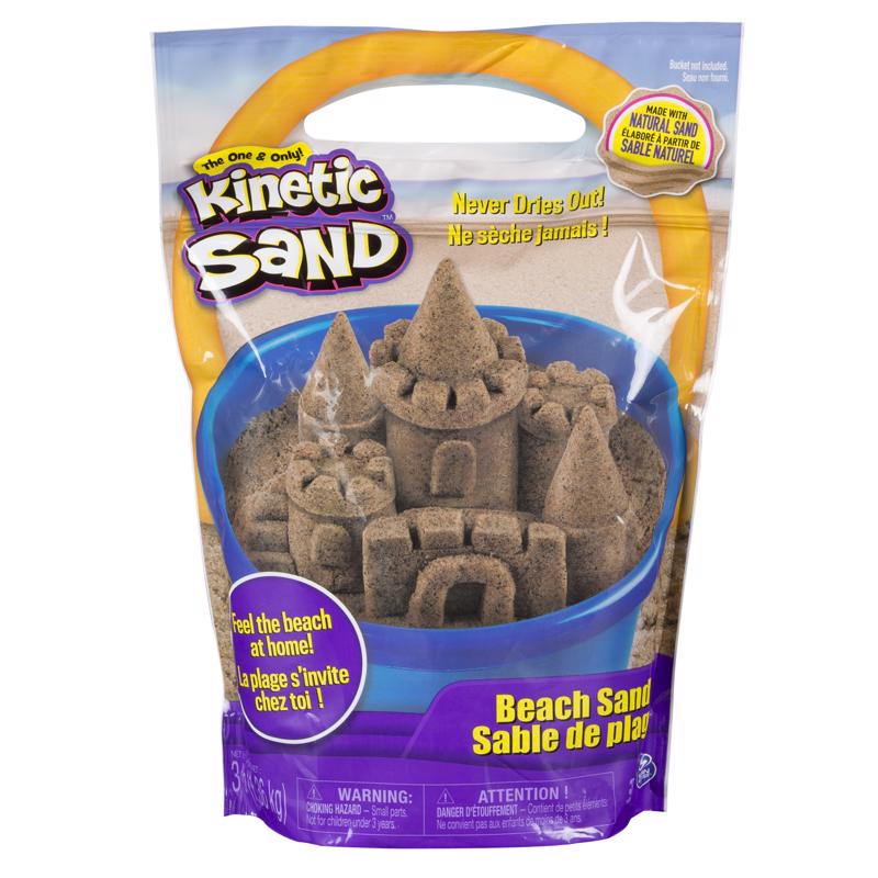 Spin Master 6028362 Beach Sand Kinetic Sand, Natural