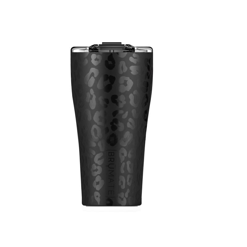 BruMate DWNV22OXL Imperial Pint Insulated Tumbler, Onyx Leopard, 22 Oz