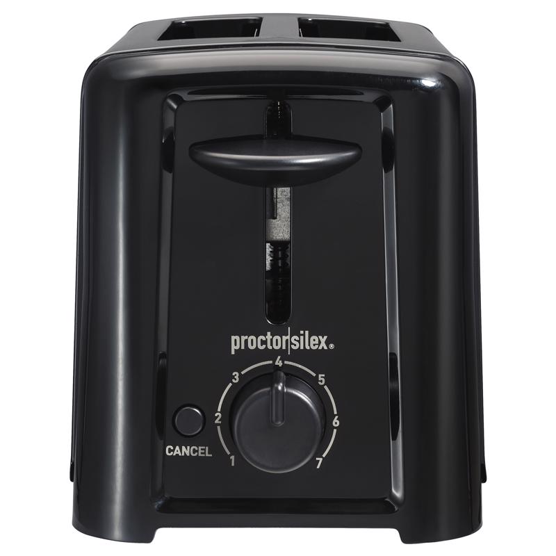 Hamilton Beach 22624 Proctor Silex 2 Slot Toaster, Black, Plastic, 120 Watts
