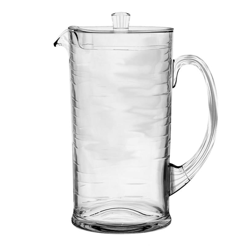 TarHong PCOPI777PWCL Cordoba Pitcher with Lid, Clear, Plastic