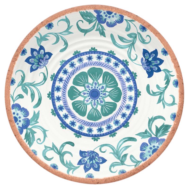 Tarhong PAN1085MSPSB Artisan Salad Plate, Multicolored