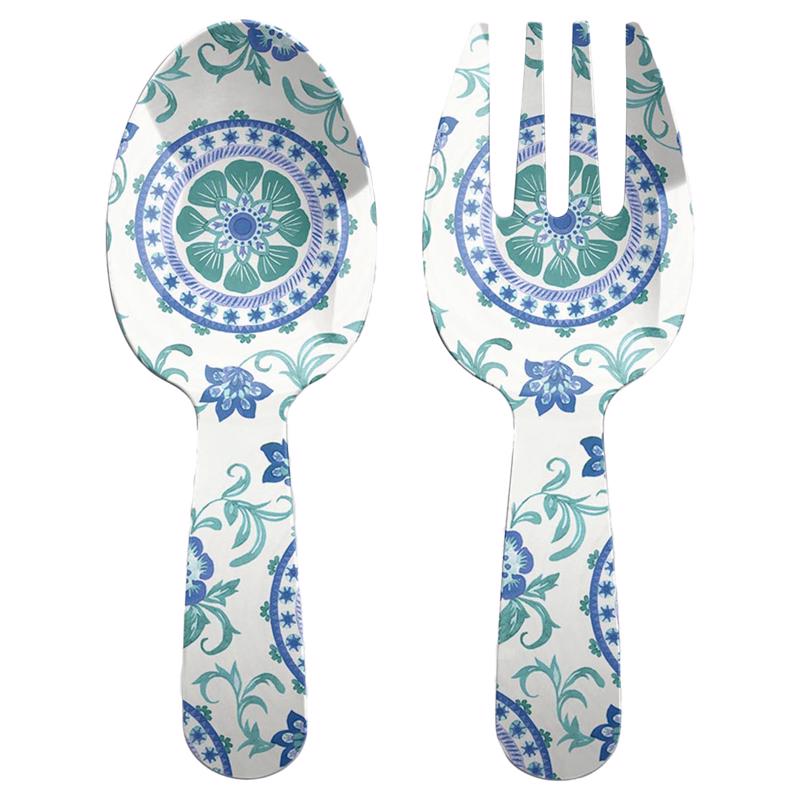 Tarhong PTSS7106SFFL Artisan Salad Server, Multicolored