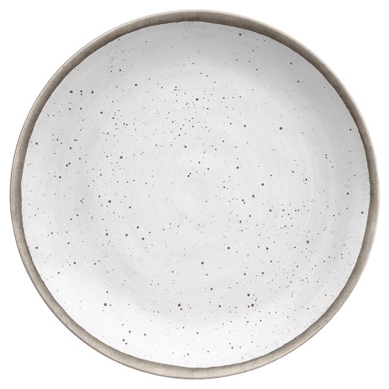 Tarhong TKN1105MKDS Kiln Dinner Plate, Gray/White