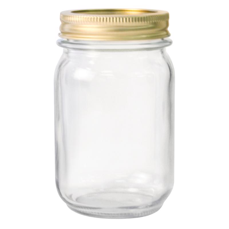 Anchor Hocking HCT1216-G Regular Mouth Canning Jar, 12 Pieces