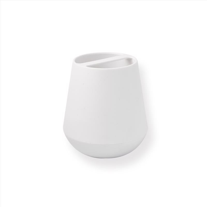 Sttelli BEA-TBH-WHI Belize Toothbrush Holder, White, Plastic