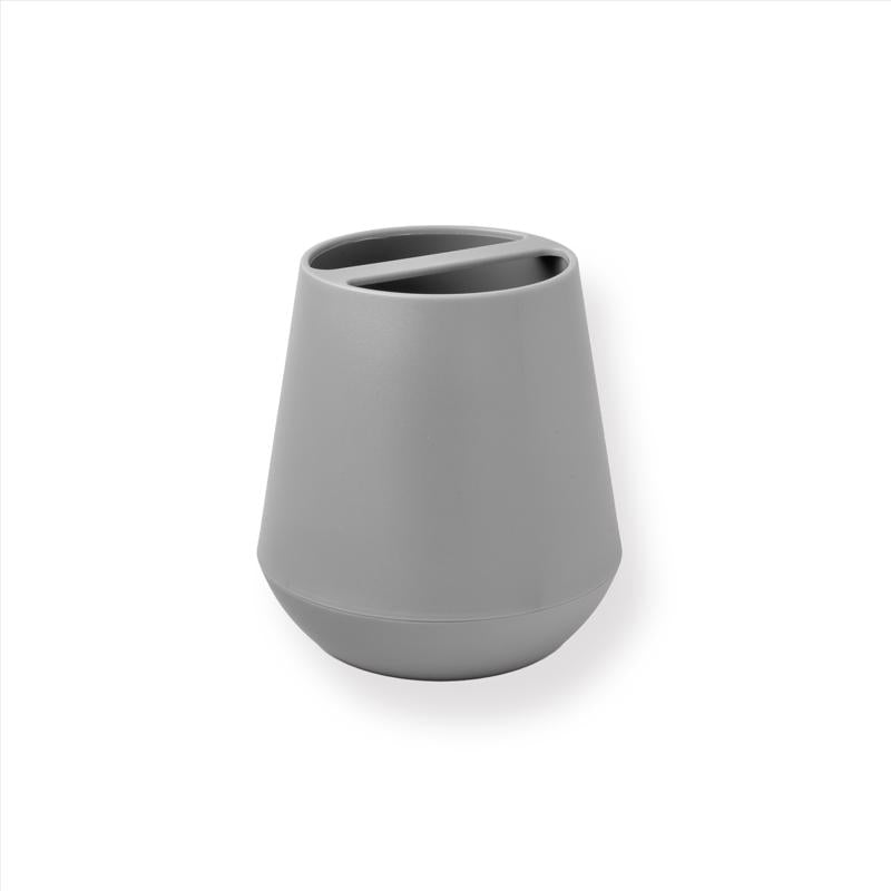 Sttelli BEA-TBH-GRA Belize Toothbrush Holder, Grey, Plastic