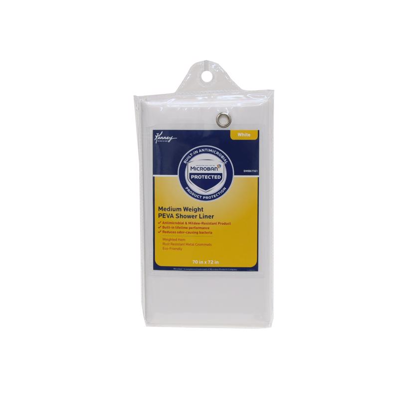 Kenney MB61161 Shower Curtain Liner, 72 Inch x 70 Inch