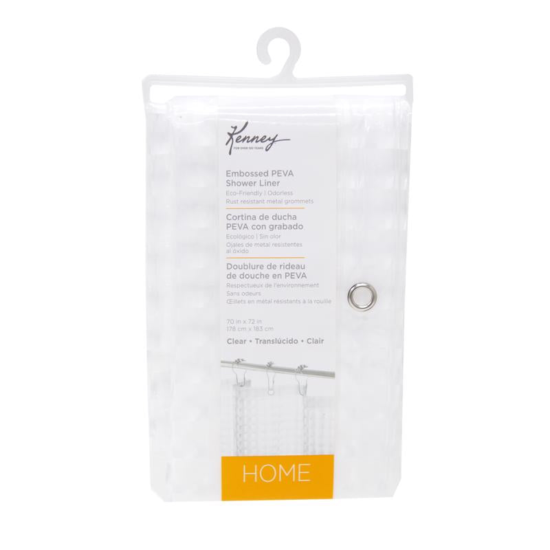 Kenney KN61151 Shower Curtain Liner, 72 Inch x 70 Inch