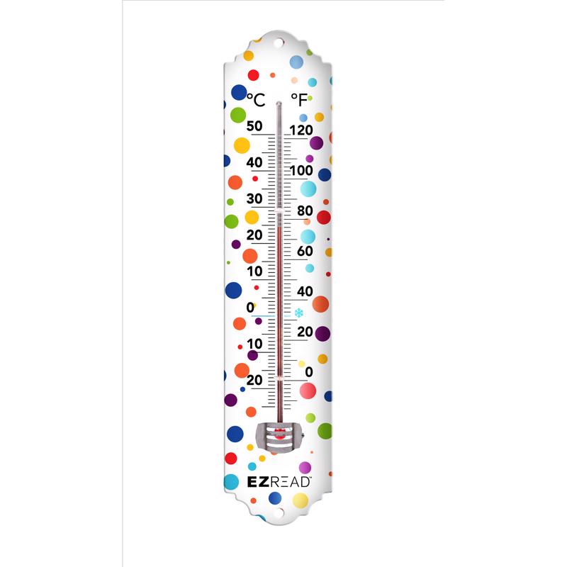 EZread 840-0123 Rainbow Dots Thermometer, Multicolored