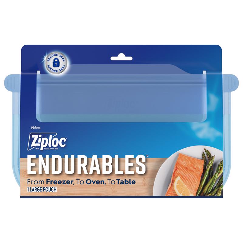 Ziploc 000922 Endurables Food Storage Container, Blue, 64 Ounce