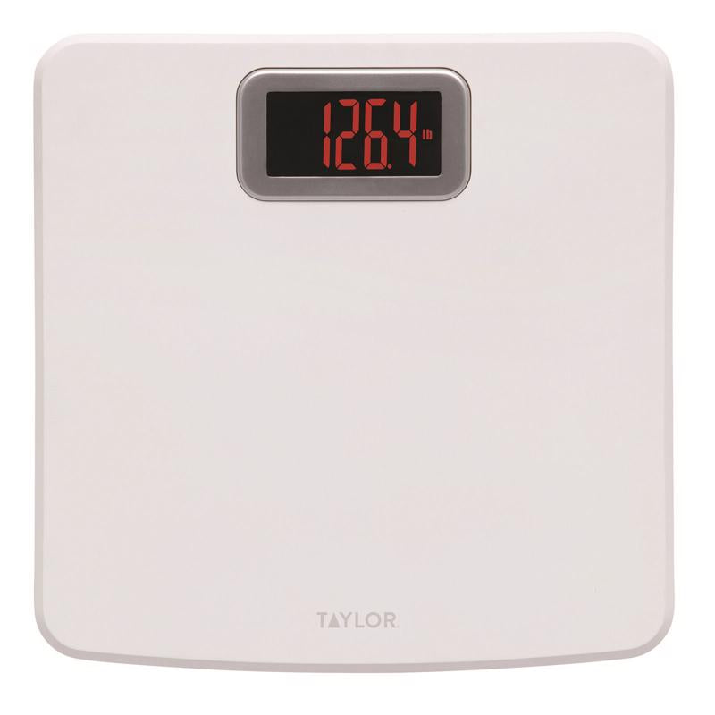 Taylor 5302875 Digital Bathroom Scale, White