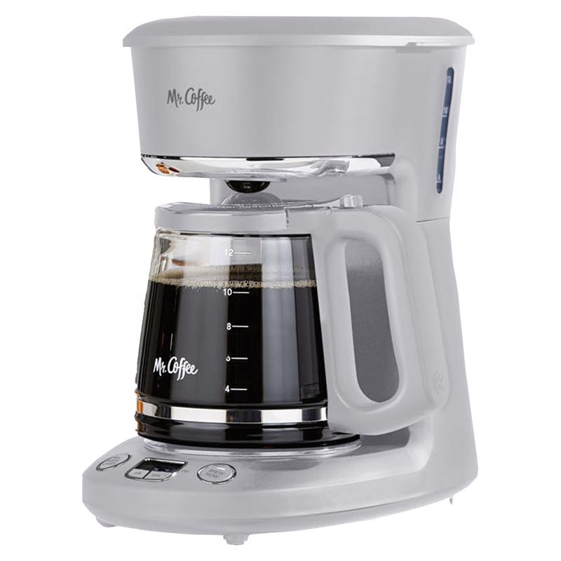Mr. Coffee 2176661 12-Cup Programmable Coffeemaker, Grey