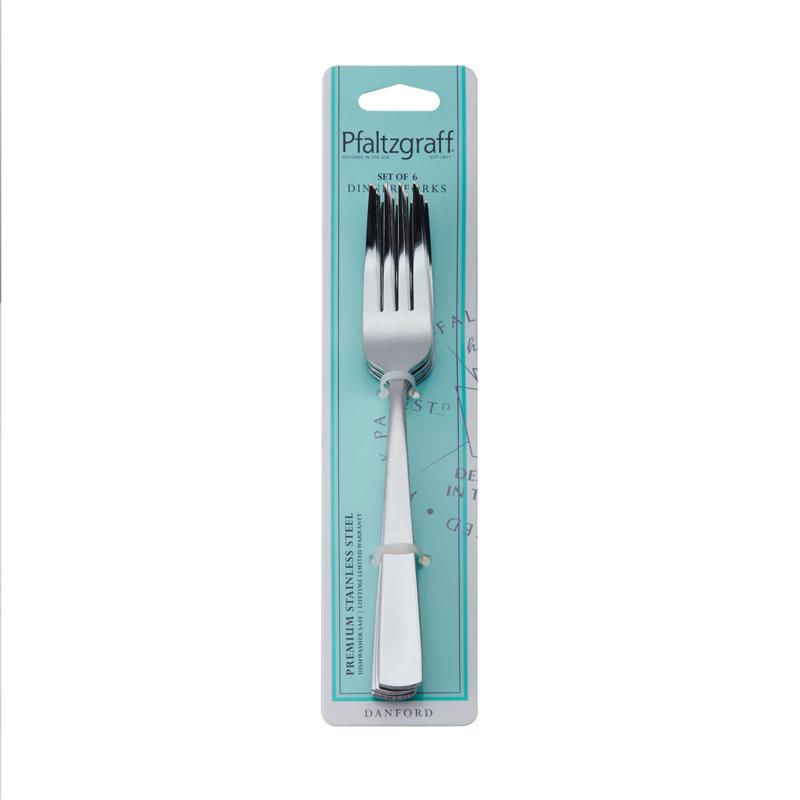 Pfaltzgraff 5243535 Dinner Fork Set, Silver, Stainless Steel