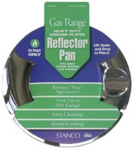 Stanco 800-R Reflector Pan, Gas Range, Heavy Duty, Chrome Plated, 7"