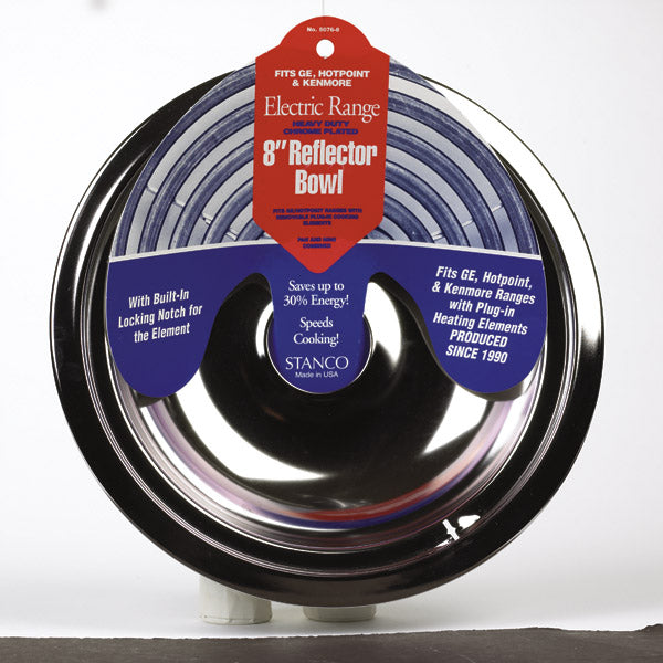 Stanco 5076-8 Range Reflector Bowl 8", Chrome