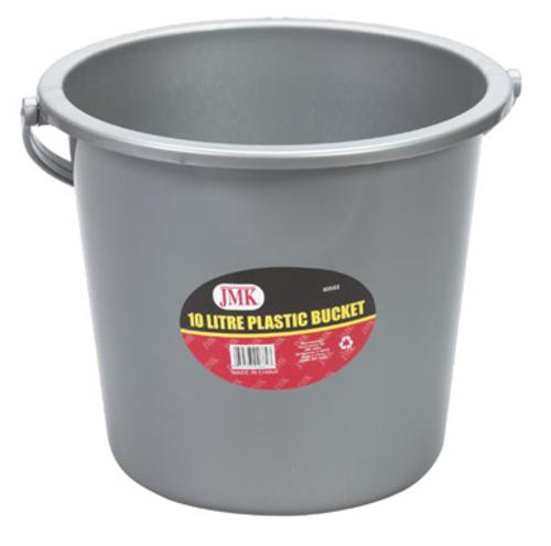 Jmk 02662 Bucket With Handle 10 Liter, Gray