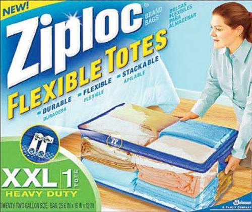 Ziploc 71596/70162 Flexible Tote, 22 gal Capacity, Plasti