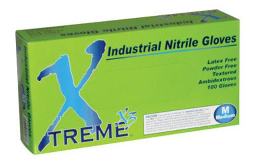 Xtreme X346100 X3 Large Industrial Nitrile Gloves