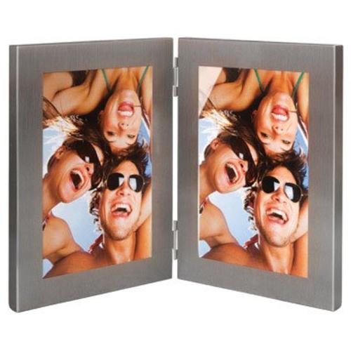 Cupecoy 70006 Double Aluminum Picture Frame, 4" x 6"