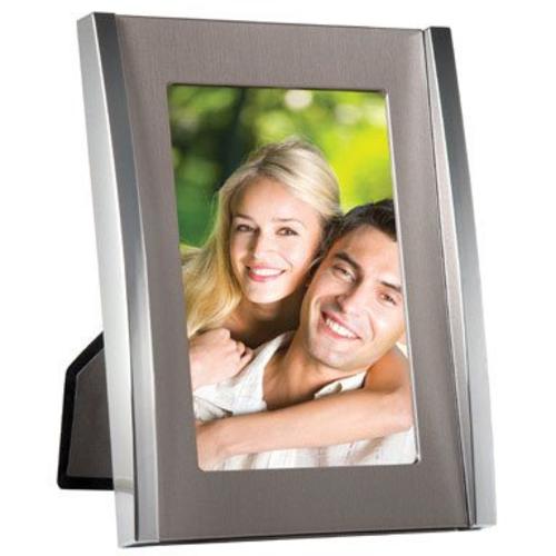 Cupecoy 60057 Two Tone Silver Picture Frame, 5" x 7"