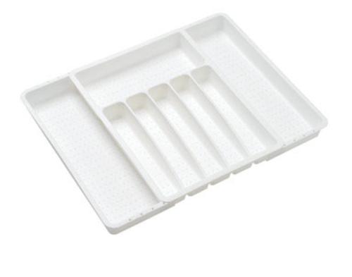 Madesmart 59308 Expandable Silverware Tray, White