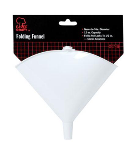 Chef Craft 20748 Folding Funnel, Plastic, 12 Oz
