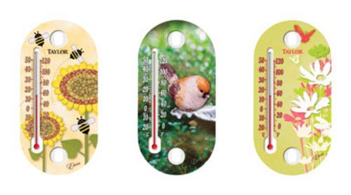Taylor 5091  Small Suction Cup Thermometer Assortment  4"