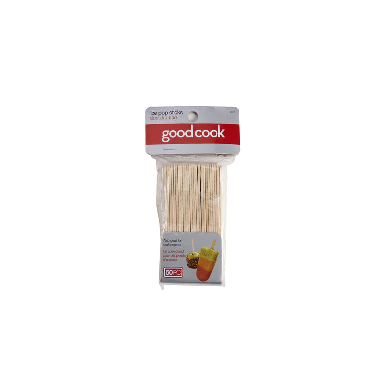 Good Cook 24976 Wood Ice Pop Sticks, Tan