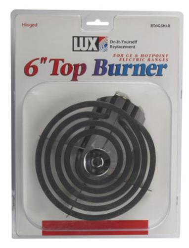 Lux RT6G-5HLR Replacement Top Burner, WB30 x 342, 6", 240 V