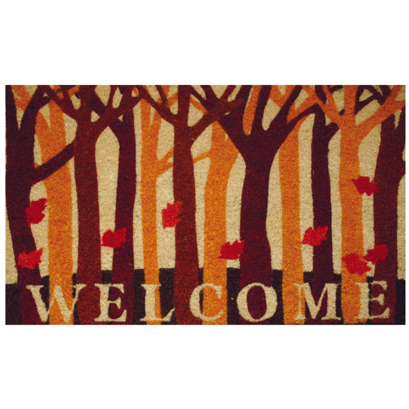 Robert Allen MAT01729 Fall Woods-Welcome Door Mat, Vinyl