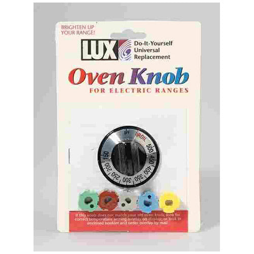 Lux CPR402 Replacement Oven Knob, Chrome