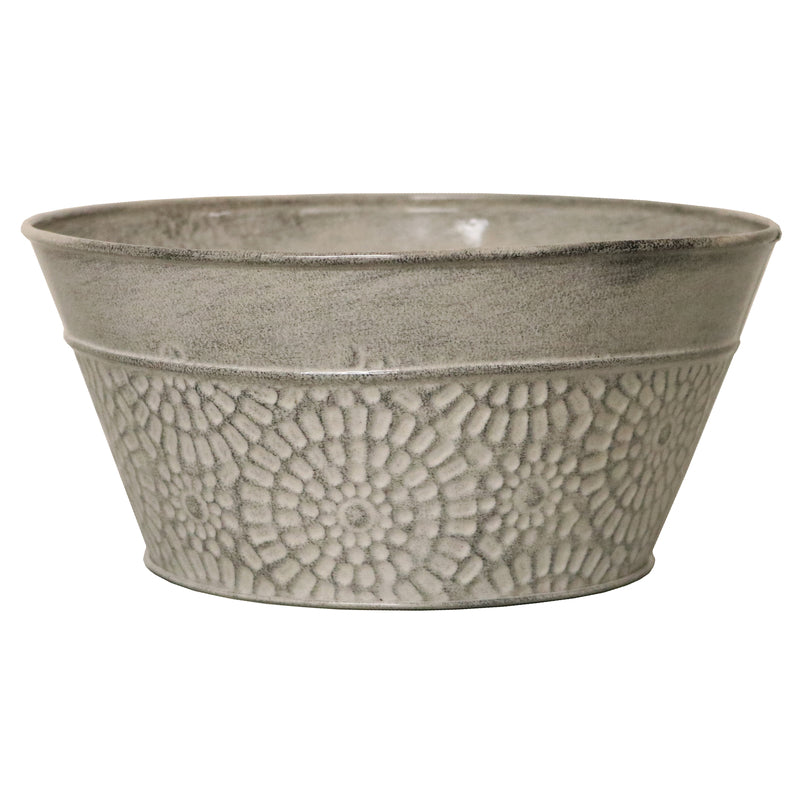 Robert Allen MPT02015 IronStone Cove Round Planter, 6 Inch