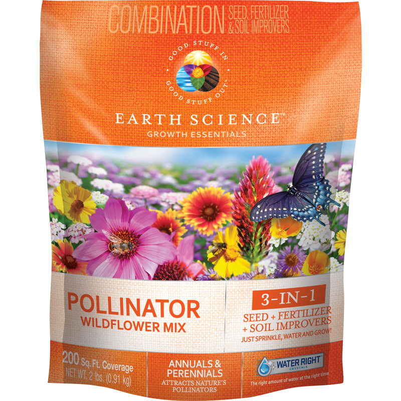Earth Science 12136-6 Growth Essentials Pollinator Plant Fertilizer, 2 Lbs