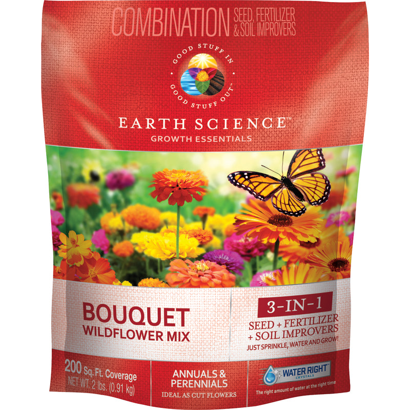 Earth Science 12139-6 Growth Essentials Bouquet Plant Fertilizer, 2 Lbs