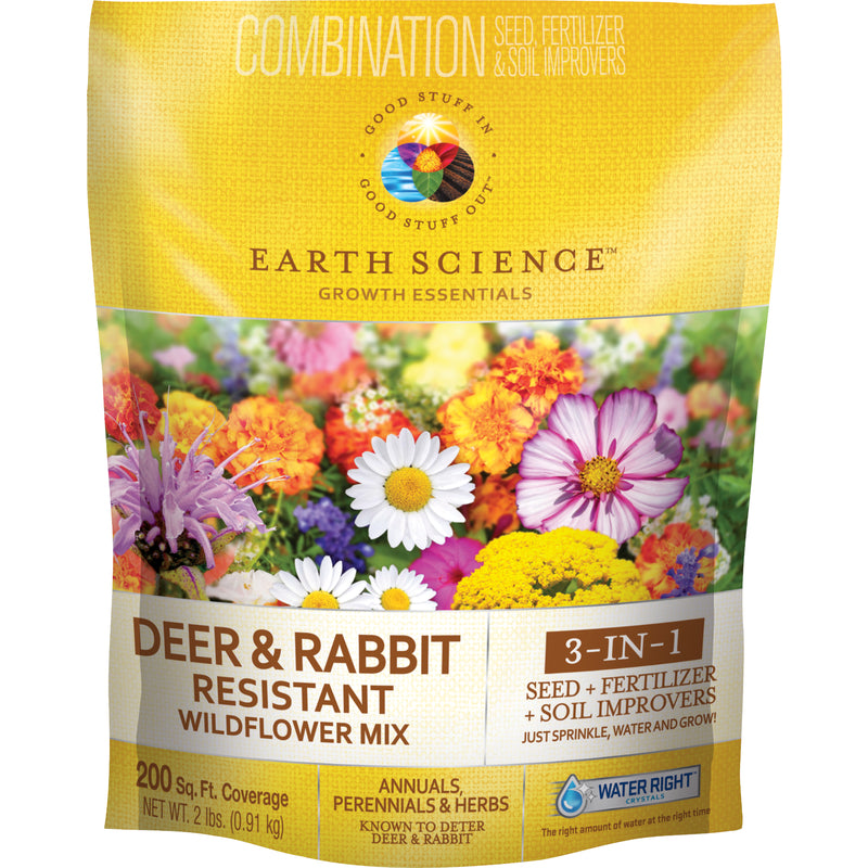 Earth Science 12135-6 Growth Essentials Fertilizer, Seed & Soil Improver, 2 Lbs