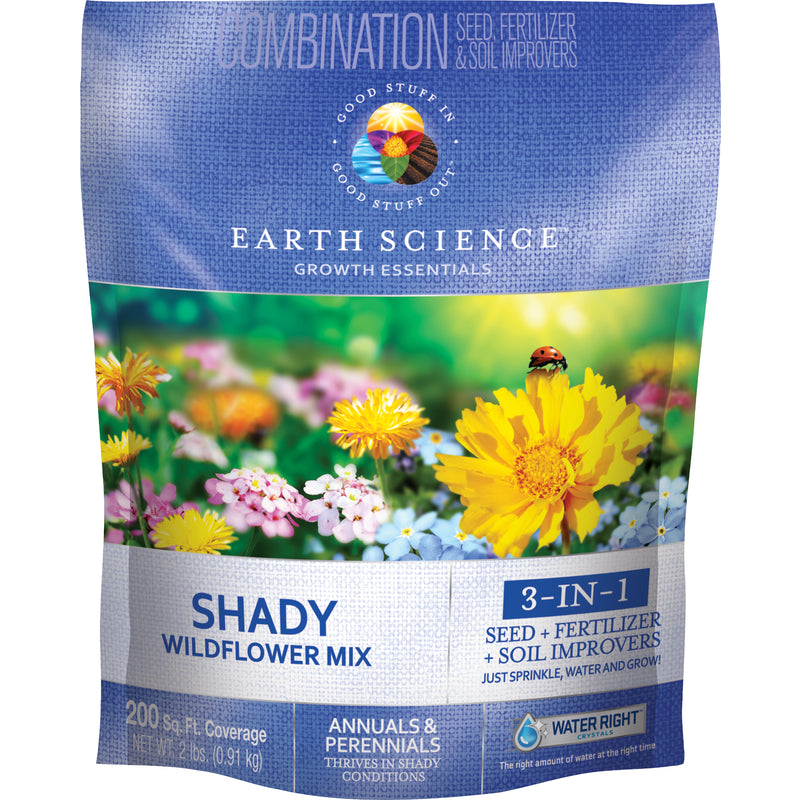 Earth Science 12140-6 Growth Essentials Shady Seed Mix, 2 Lbs