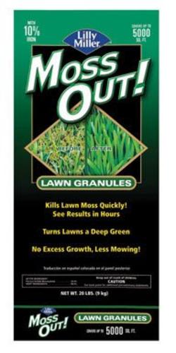 Buy lilly miller moss out lawn granules 20lb - Online store for lawn & plant care, moss control in USA, on sale, low price, discount deals, coupon code