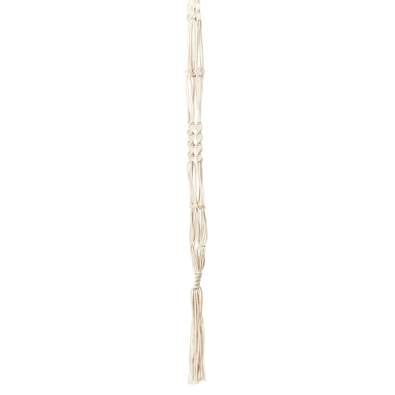 Primitive Planters 9079 Plain Cord Plant Hanger, White, 42 inches