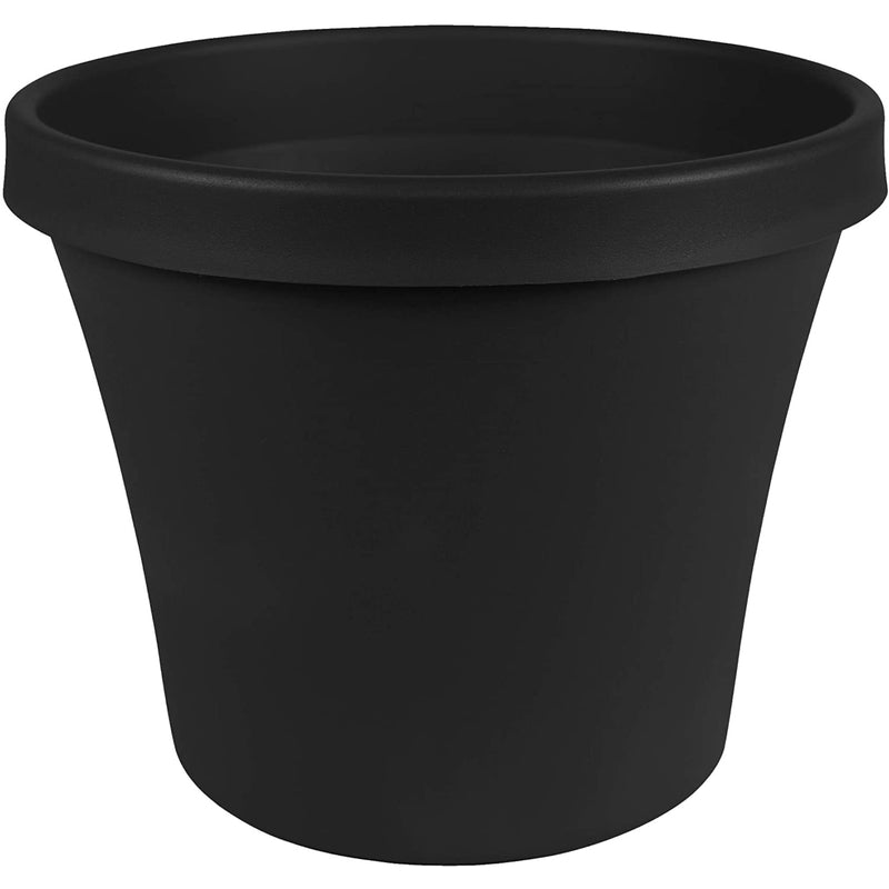 Bloem TR1600 Terra Tapered Planter, Black, Plastic